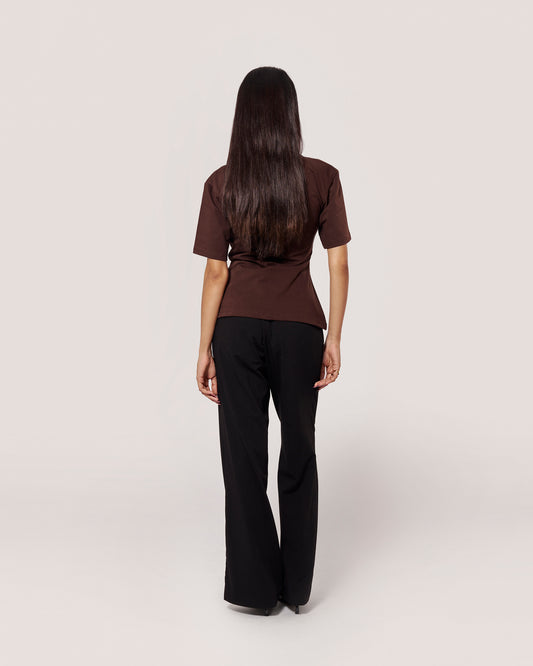 Core Cinch Top — Espresso