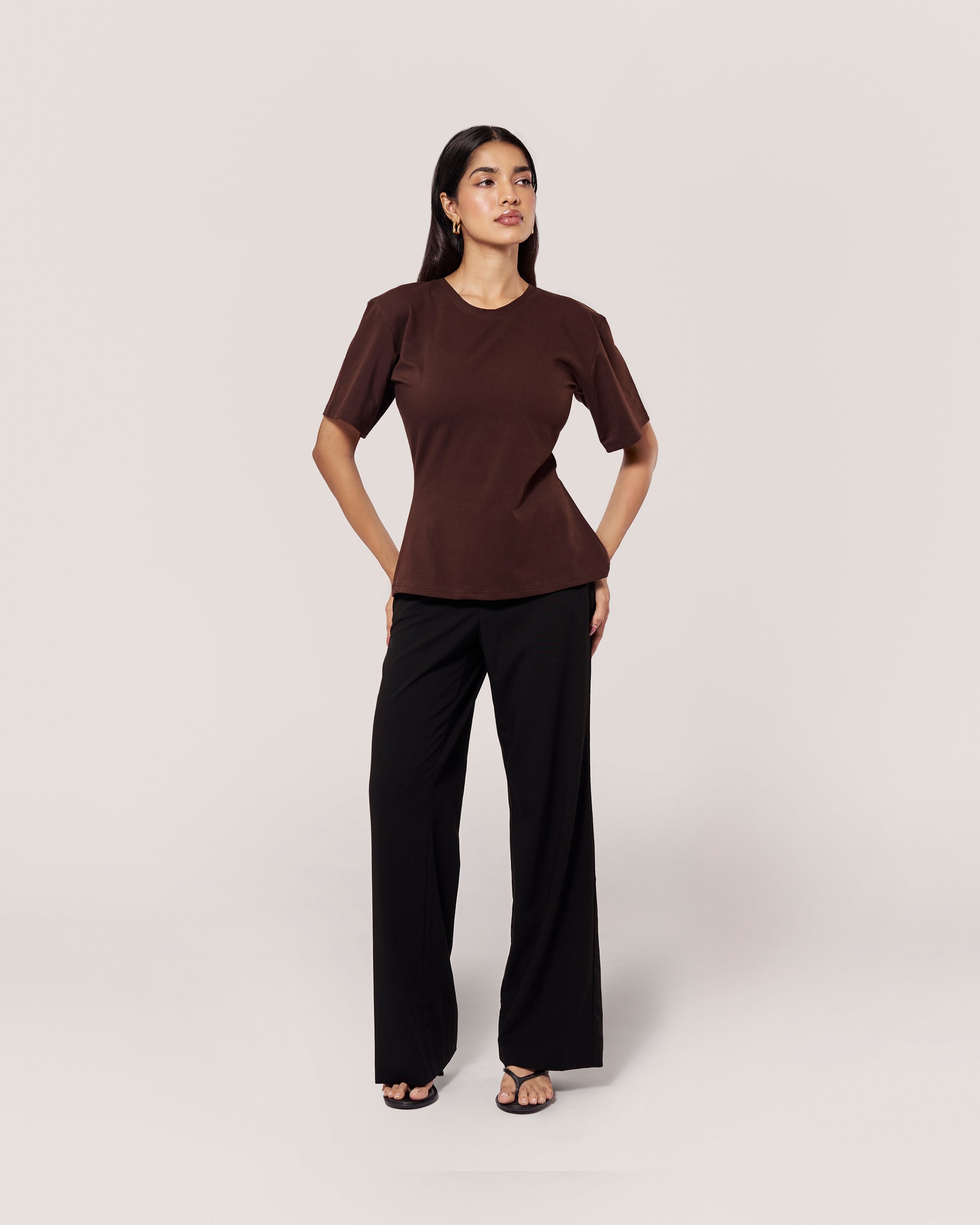 Core Cinch Top — Espresso