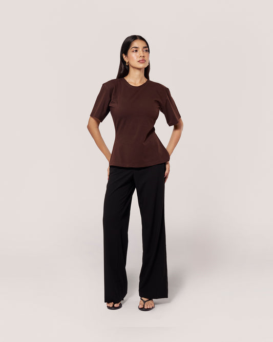 Core Cinch Top — Espresso