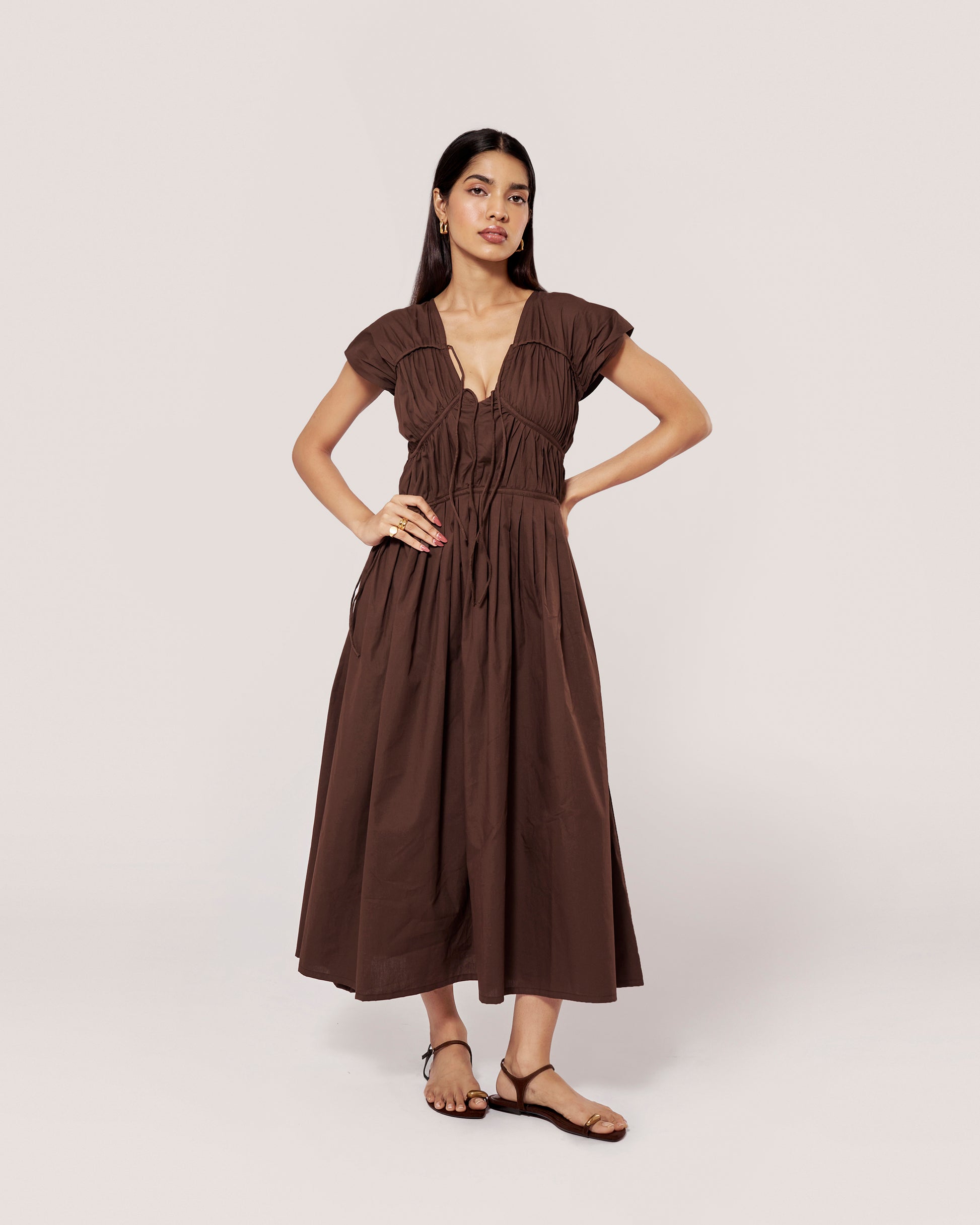 Serra Dress — Cocoa