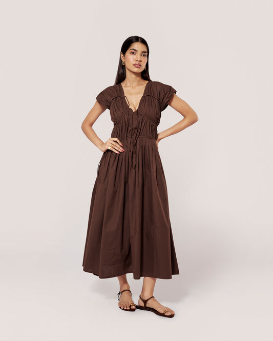 Serra Dress — Cocoa
